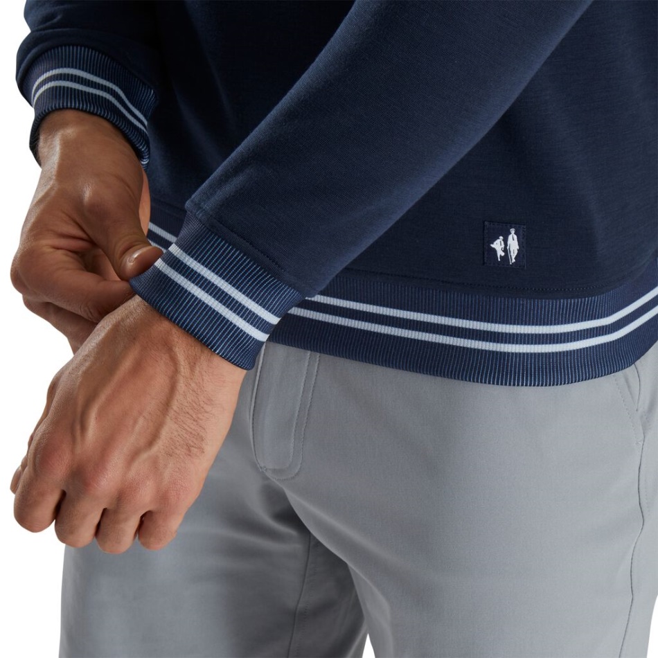 2022 Eua Gola Redonda Aberta Camada Intermediária Estilo Temporada Anterior Footjoy Pt Navy