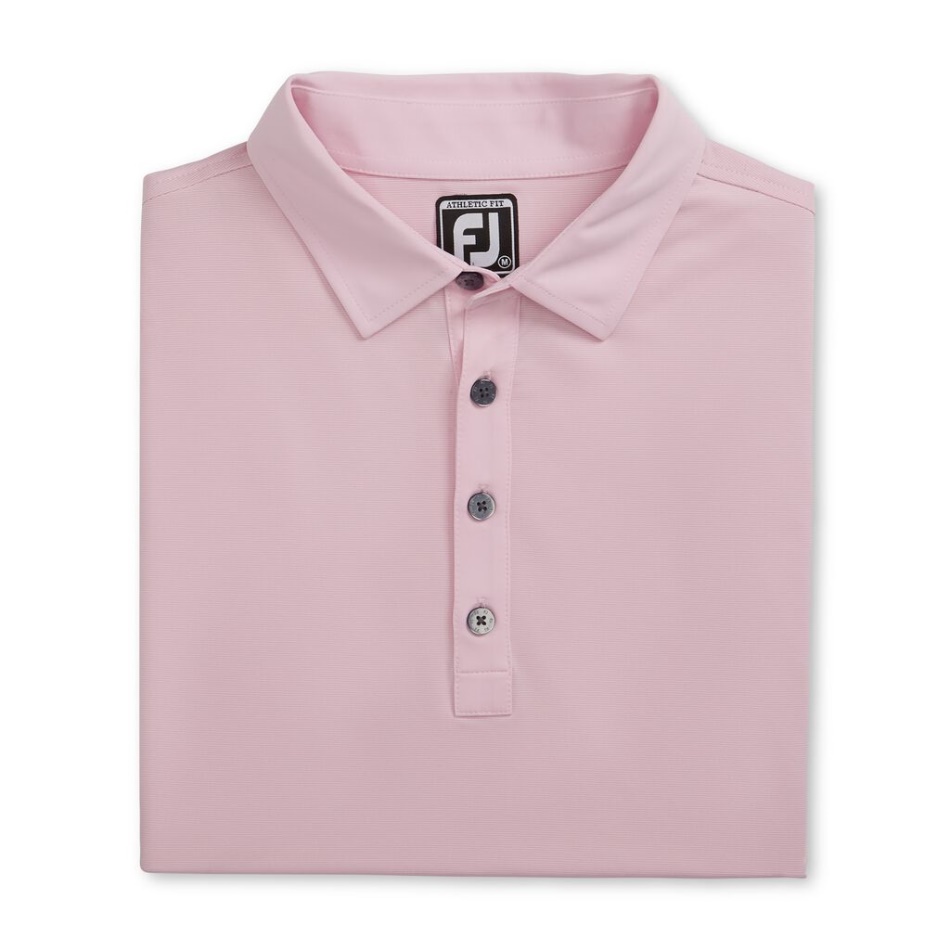 Ajuste Atlético Lisle End-on-end Colarinho Rosa-branco Footjoy Pt