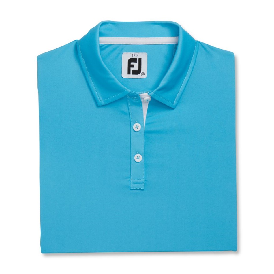 Aqua Footjoy Pt Camisa De Manga Curta Júnior Menina