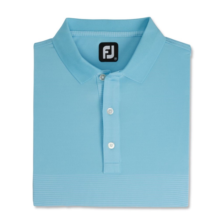 Azul-claro-branco Footjoy Pt Lisle Pin Stripe Autocolante