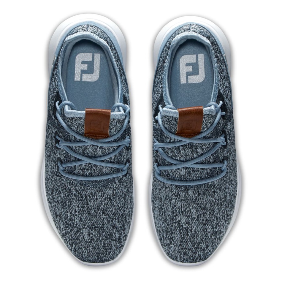 Azul-preto Footjoy Pt Flex Malha Costeira Feminina - Estilo Da Temporada Anterior