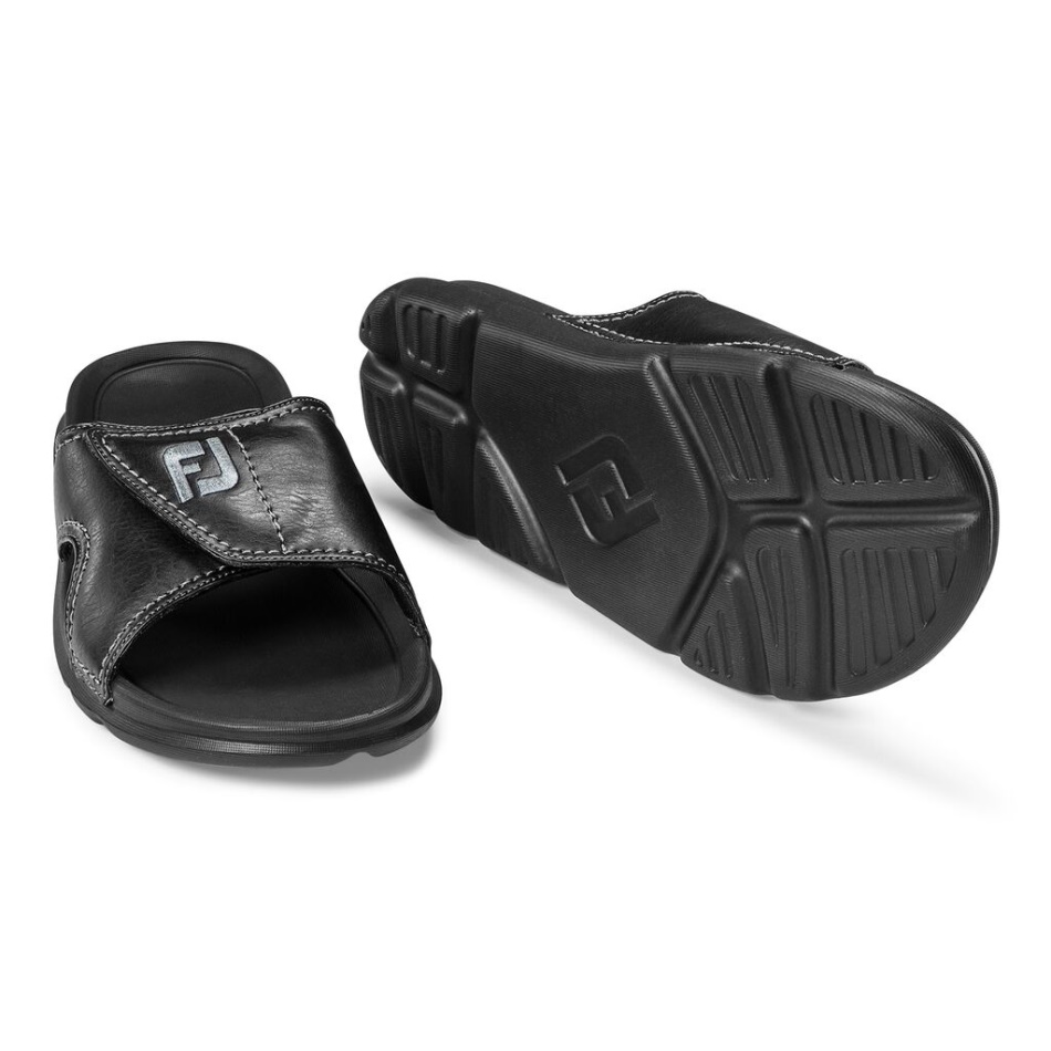 Black Footjoy Pt Fj Slide-estilo Da Temporada Anterior