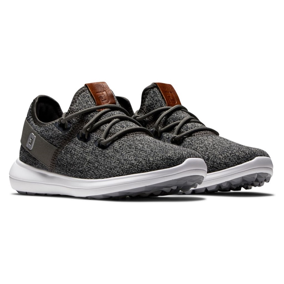 Black-charcoal Flex Coaster Mesh Estilo Feminino Da Estação Anterior Footjoy Pt