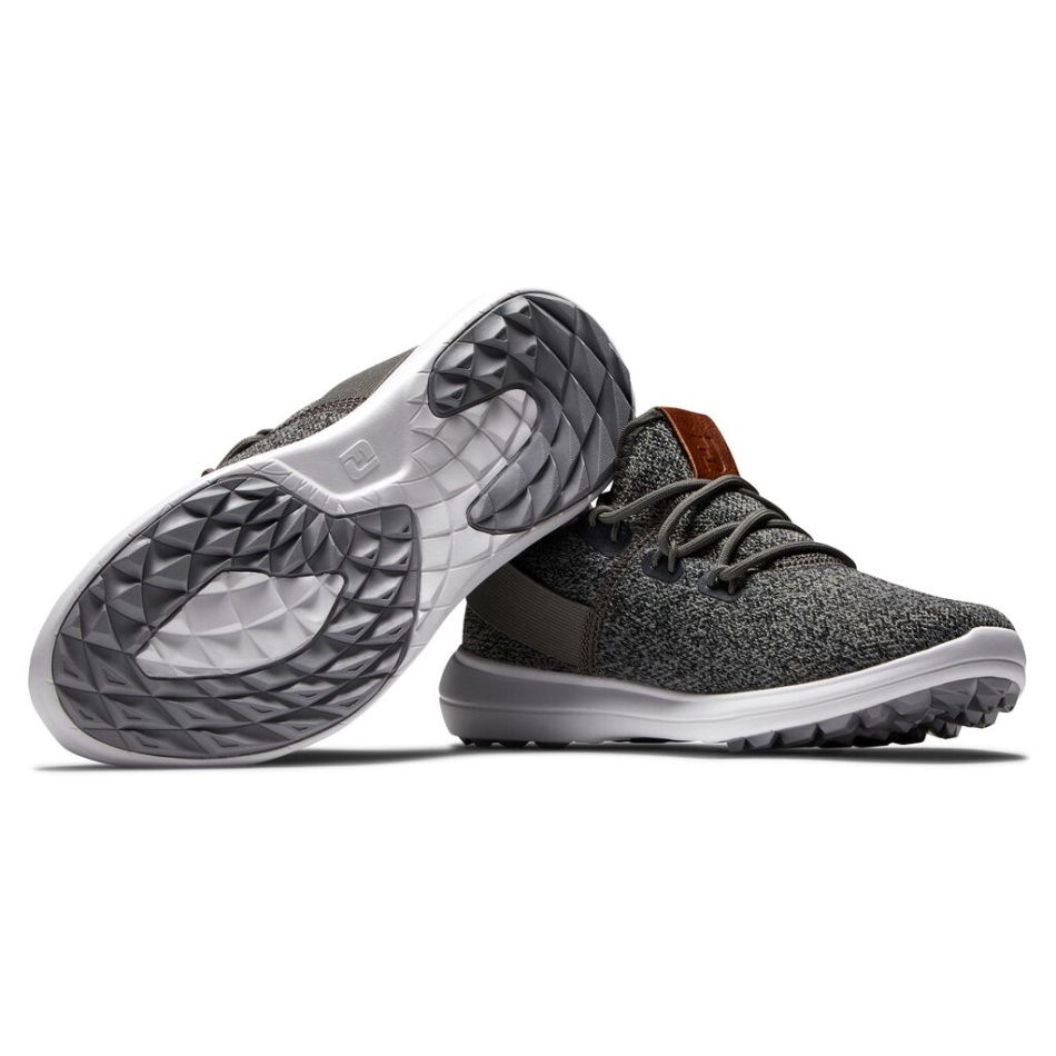Black-charcoal Flex Coaster Mesh Estilo Feminino Da Estação Anterior Footjoy Pt