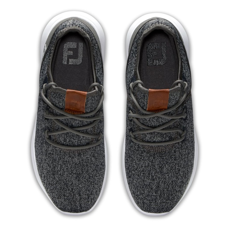 Black-charcoal Flex Coaster Mesh Estilo Feminino Da Estação Anterior Footjoy Pt