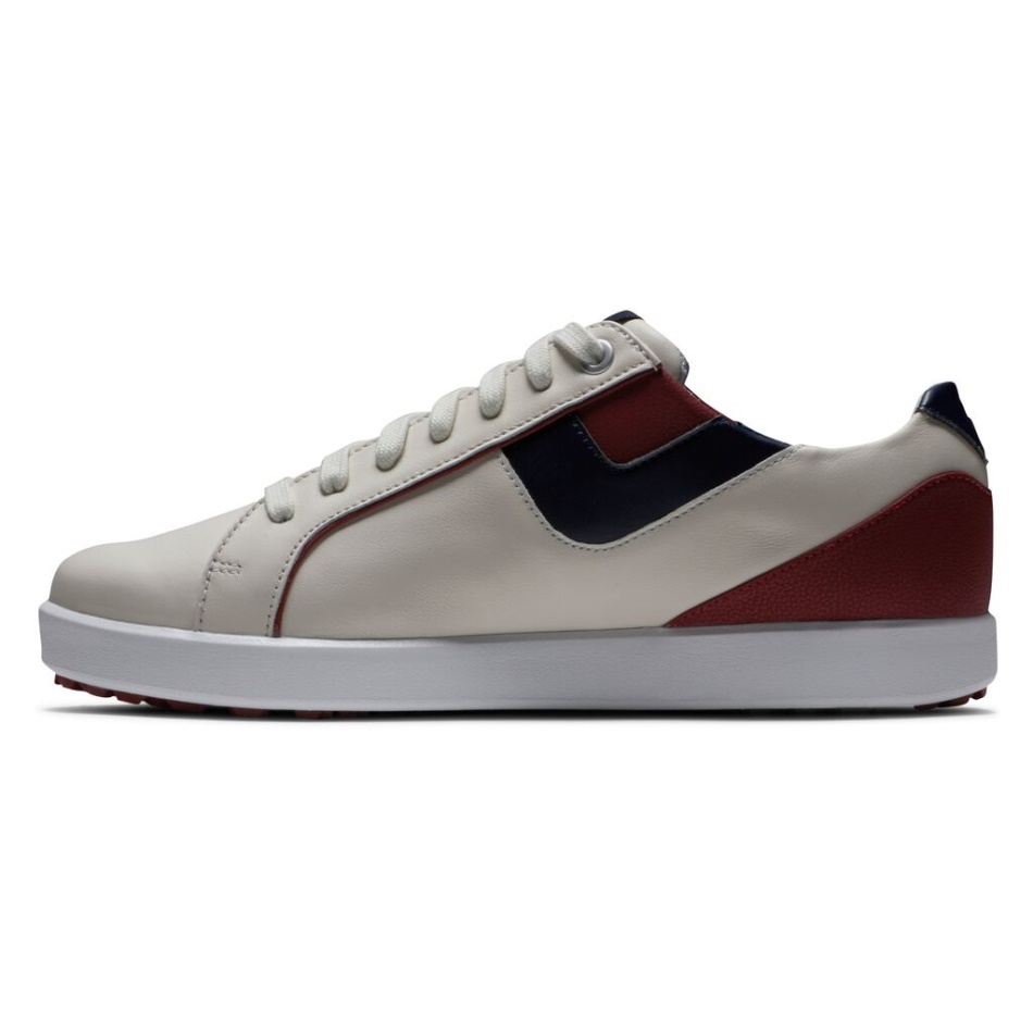 Bone-burgundy Footjoy Pt Links Mulheres