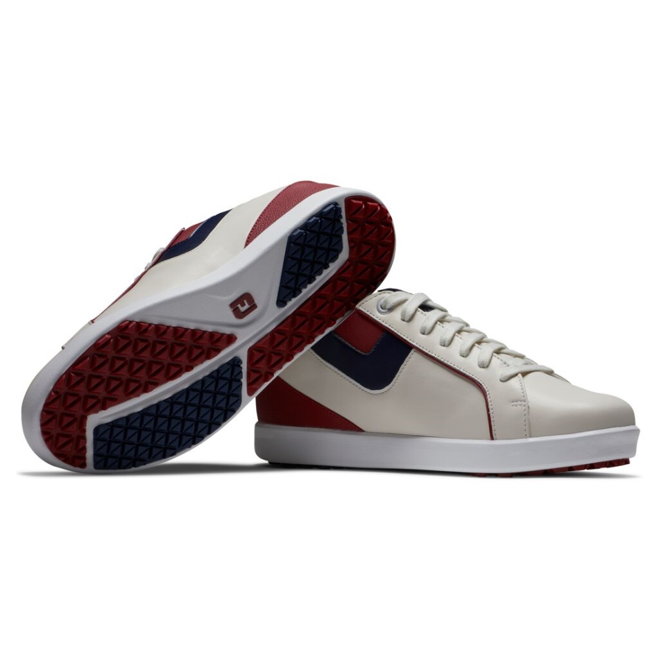 Bone-burgundy Footjoy Pt Links Mulheres