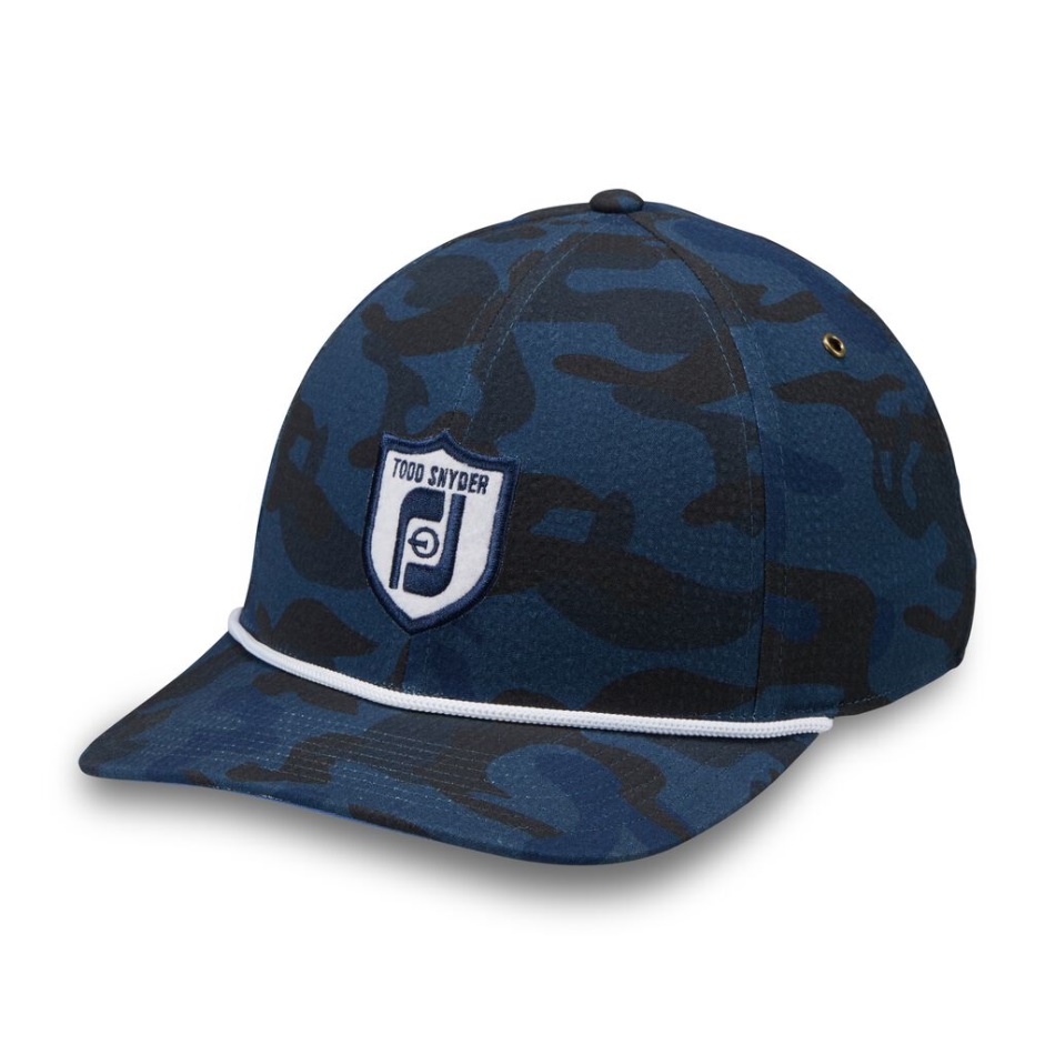 Boné De Corda Seersucker Azul Marinho Footjoy Pt