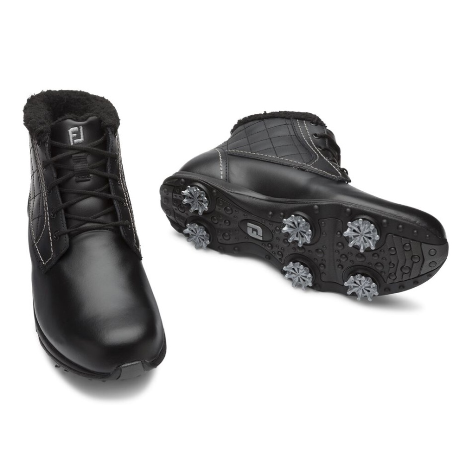 Bota De Golfe Feminina Preta Footjoy Pt