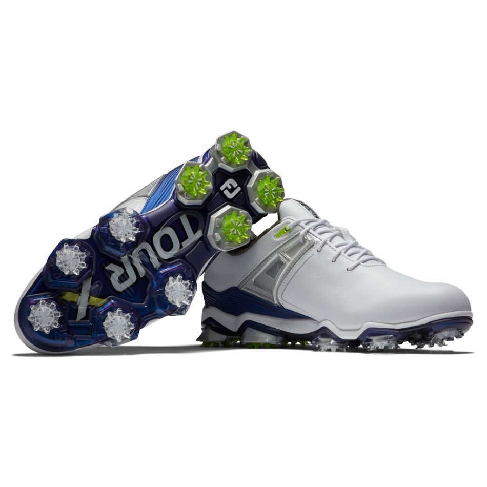 Branco-marinho-limão Footjoy Pt Tour X Estilo Da Temporada Anterior