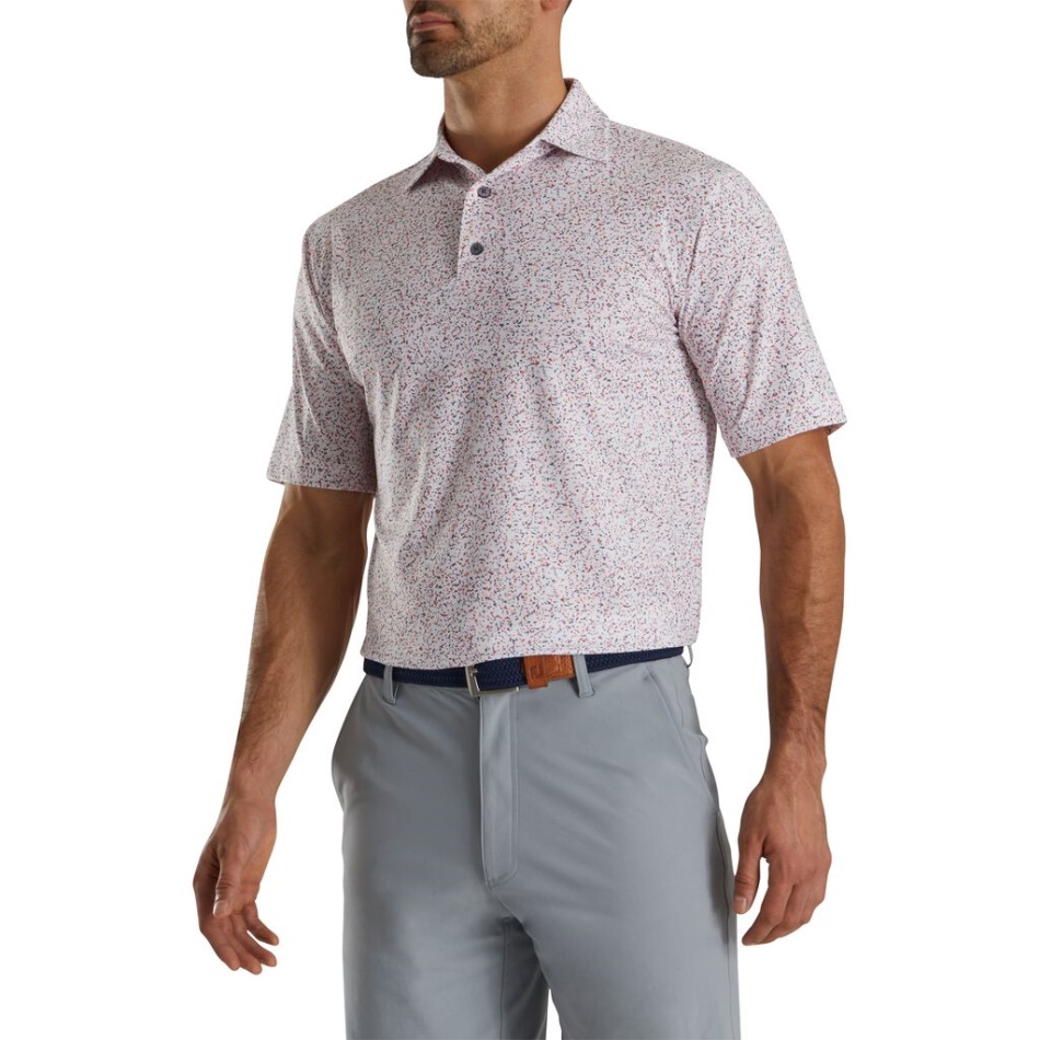 Branco-quartzo Rosa-grafite Footjoy Pt Granito Impressão-estilo Da Temporada Anterior