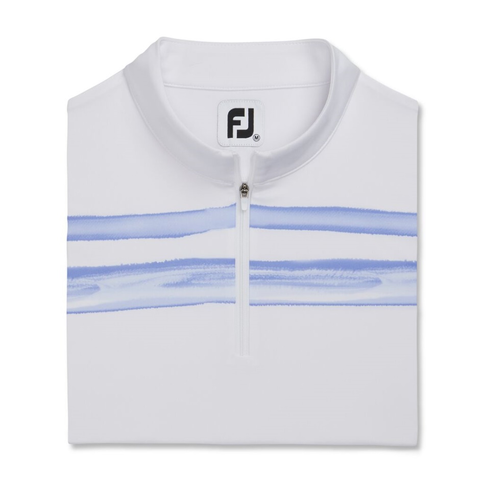 Branco-violeta Footjoy Pt Sem Mangas Bloco Aquarela Feminino - Estilo Da Temporada Anterior