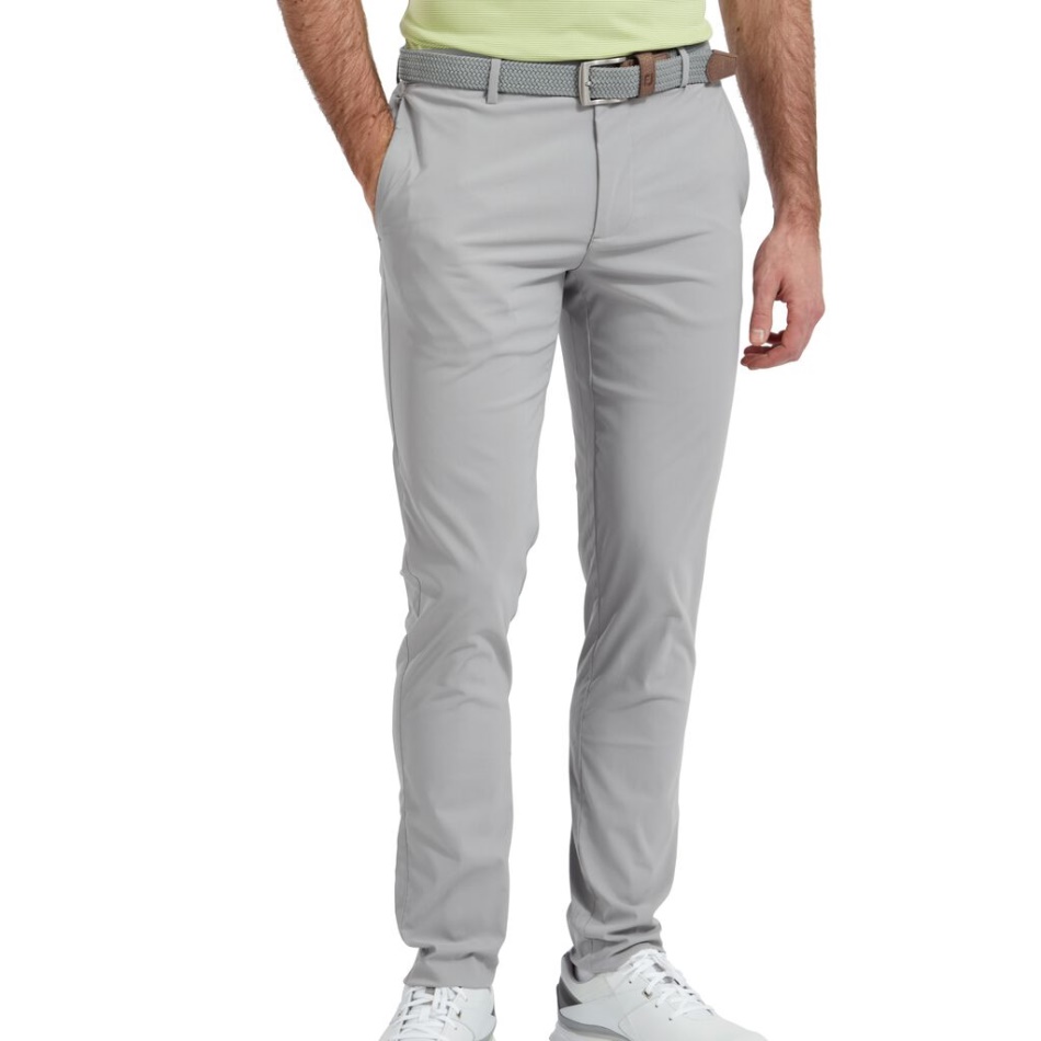 Calça Footjoy Pt Cinza Performance Slim Fit