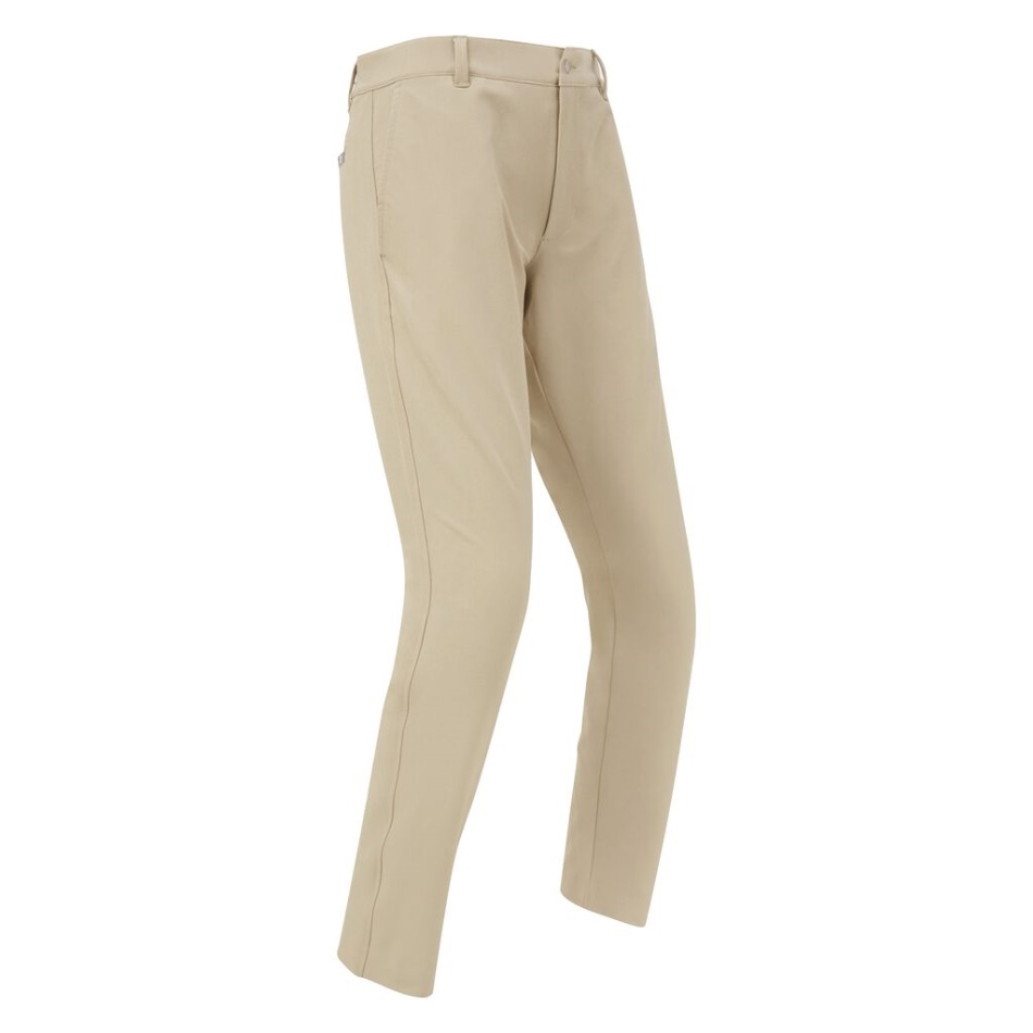 Calça Slim Fit De Performance Cáqui Footjoy Pt