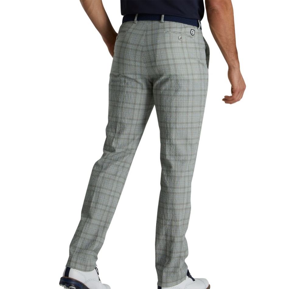 Calça Xadrez Glen Seersucker Sutton Footjoy Pt
