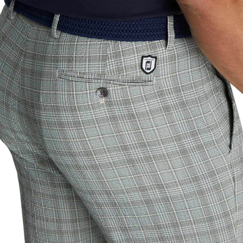 Calça Xadrez Glen Seersucker Sutton Footjoy Pt