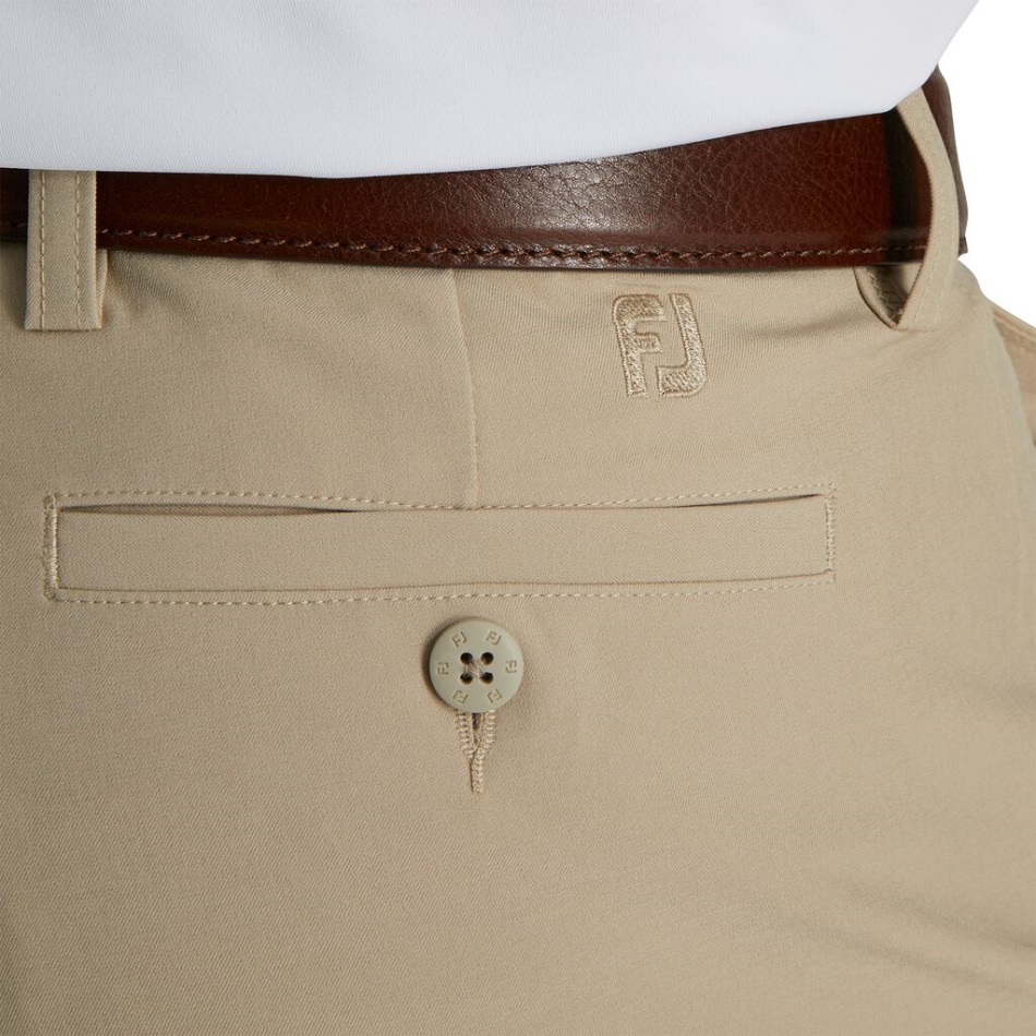 Calças Tradicionais Estilo Da Estação Anterior Cáqui Footjoy Pt