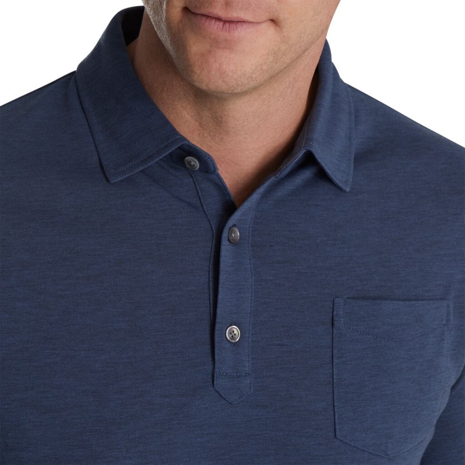 Camisa Bluestone Heather Footjoy Pt Jérsei