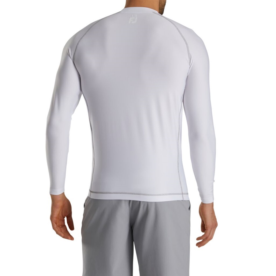 Camisa De Camada De Base Térmica Footjoy Pt Branco
