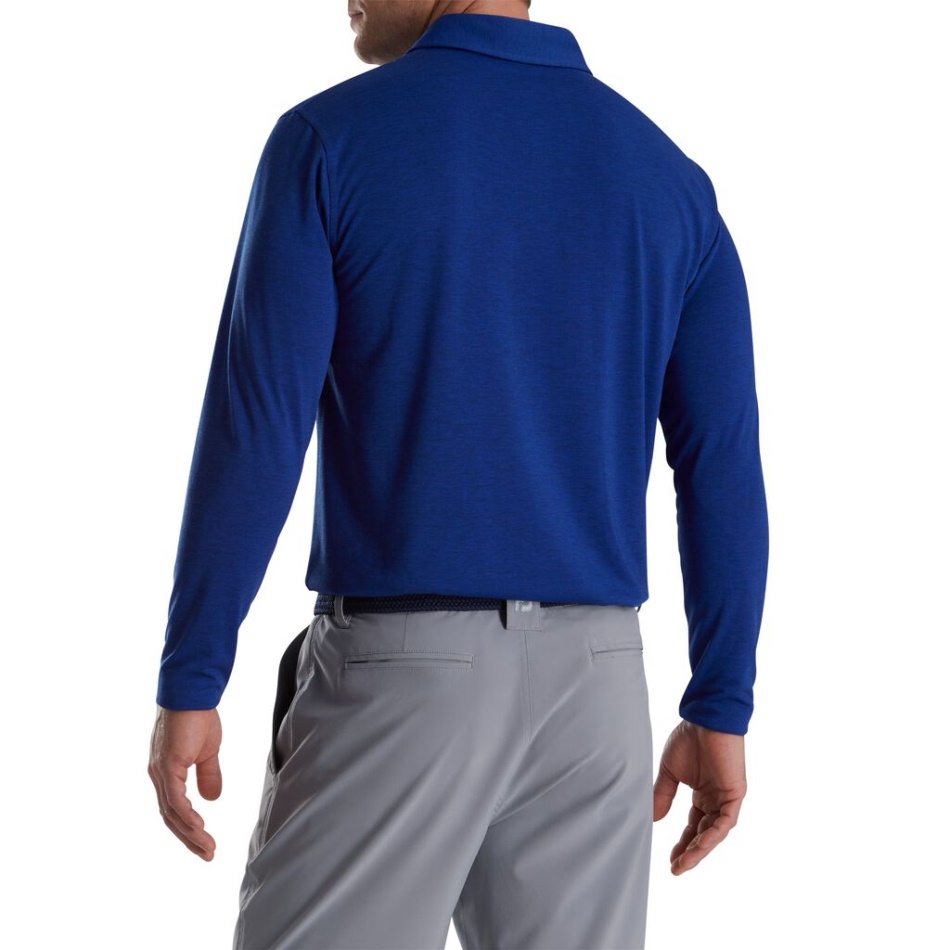 Camisa De Jérsei Footjoy Pt Ocean Heather