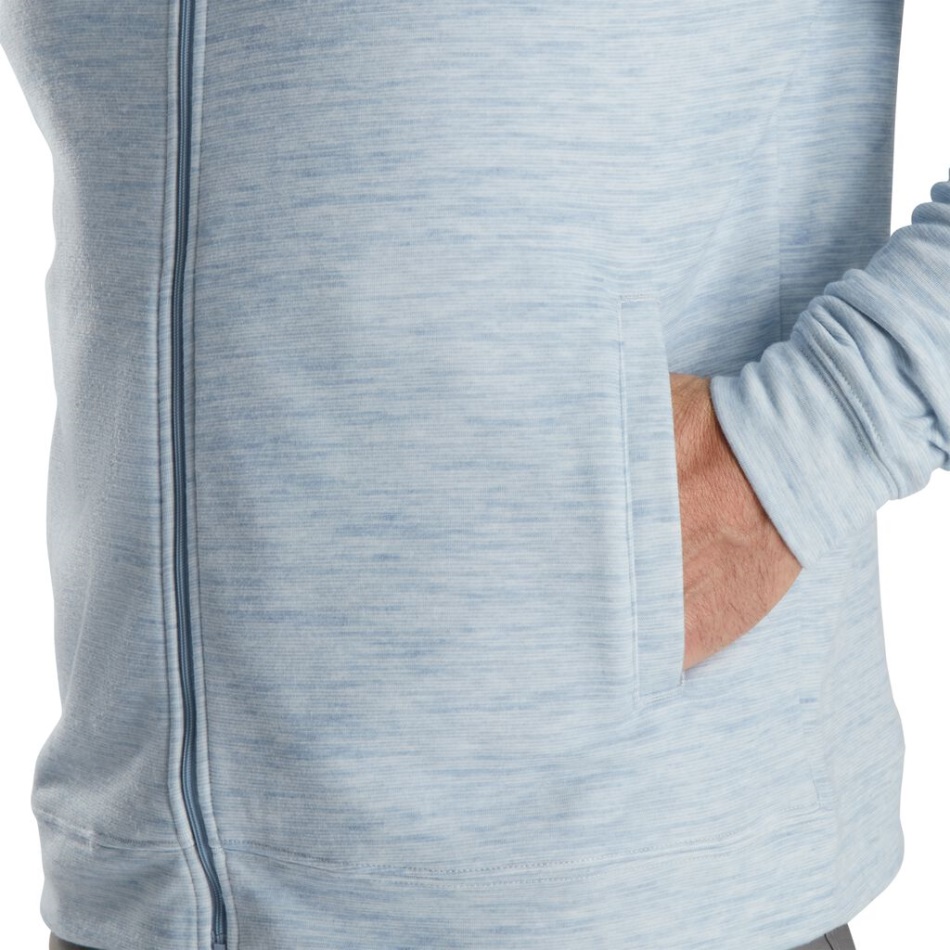 Camisa De Lã Urze Com Zíper Completo Estilo Da Temporada Anterior Pomba Cinza Footjoy Pt