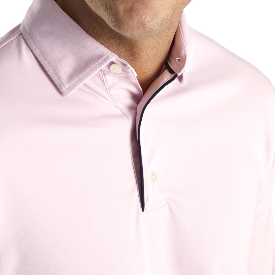 Camisa De Proteção Solar Manga Longa Rosa Footjoy Pt