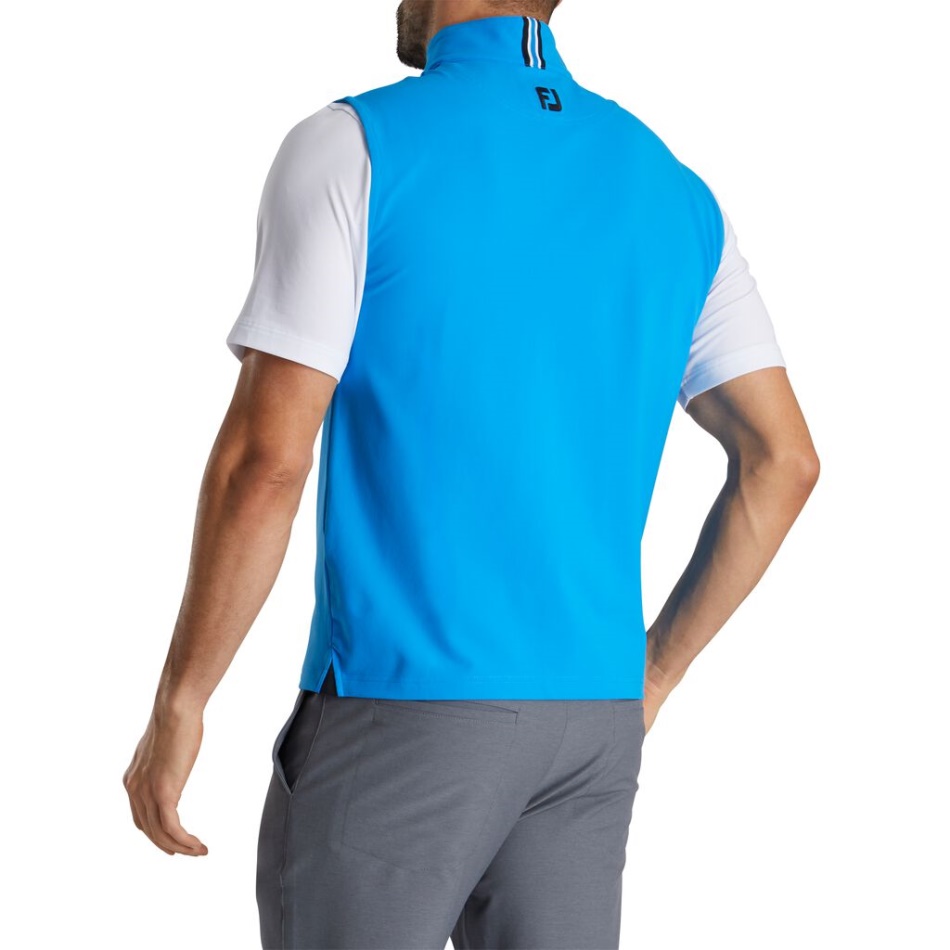 Camisa Elástica Estilo Da Temporada Anterior Azul Francês Footjoy Pt