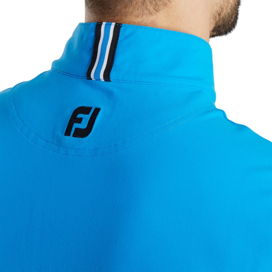 Camisa Elástica Estilo Da Temporada Anterior Azul Francês Footjoy Pt