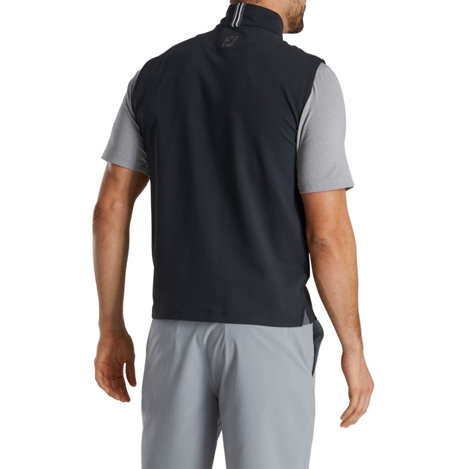 Camisa Elástica Preta - Estilo Da Temporada Anterior Footjoy Pt