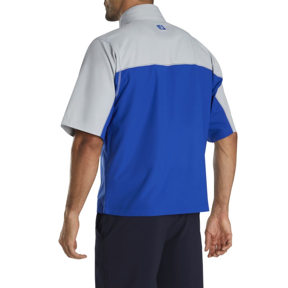 Camisa Esportiva De Manga Curta Footjoy Pt Royal-silver