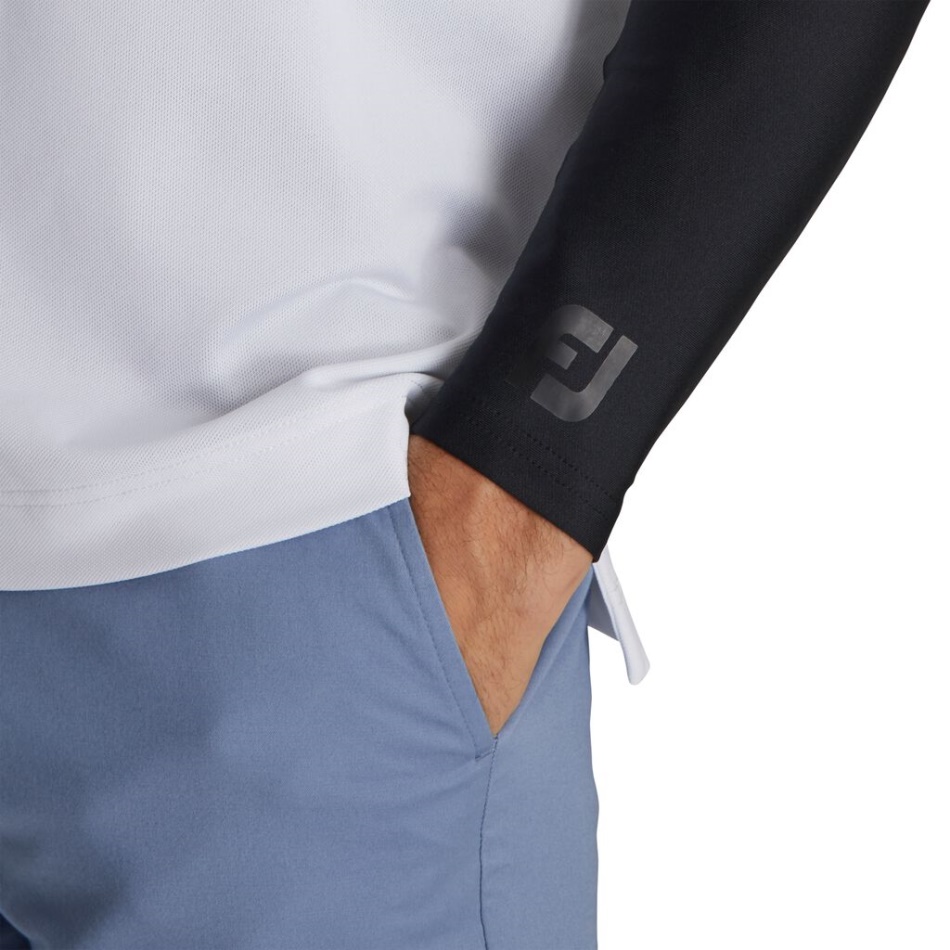 Camisa Footjoy Pt Com Camada De Base Térmica Preta