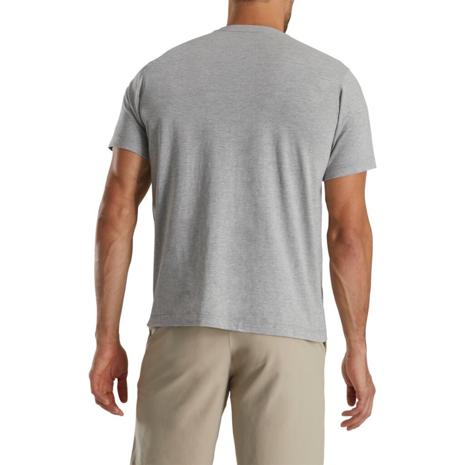 Camiseta Cinza Fj Heritage Gráfico - Estilo Da Temporada Anterior Footjoy Pt