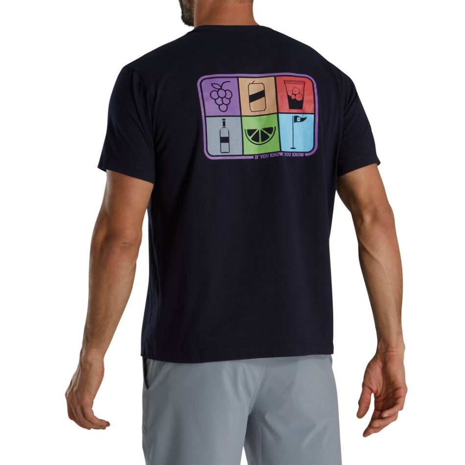 Camiseta Estampada Marinho Transfusion Footjoy Pt