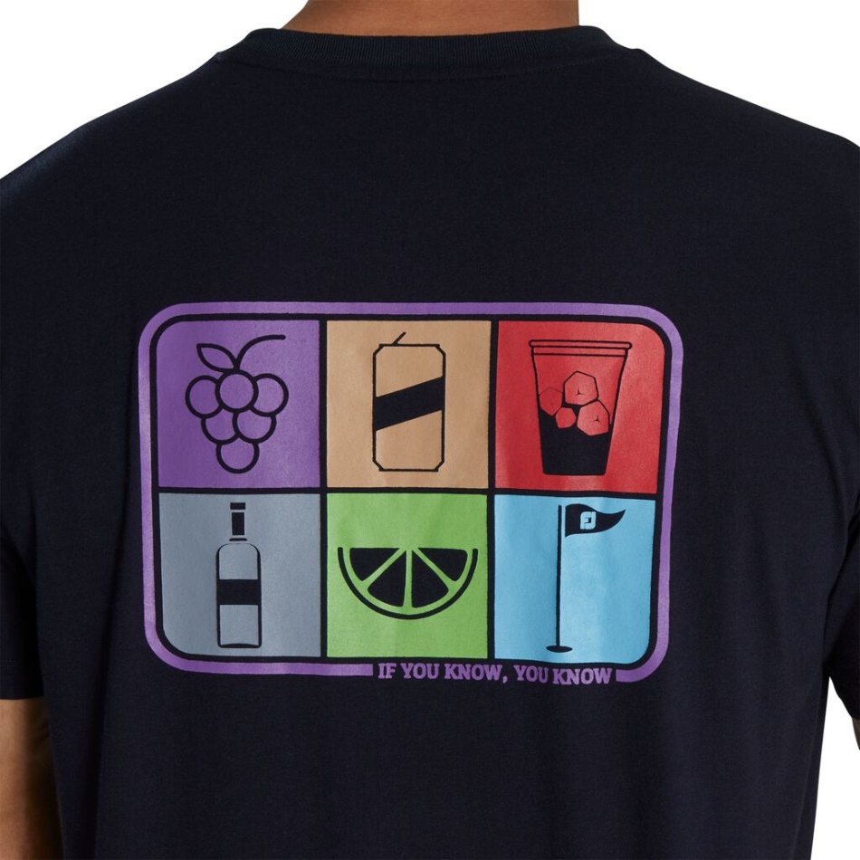 Camiseta Estampada Marinho Transfusion Footjoy Pt