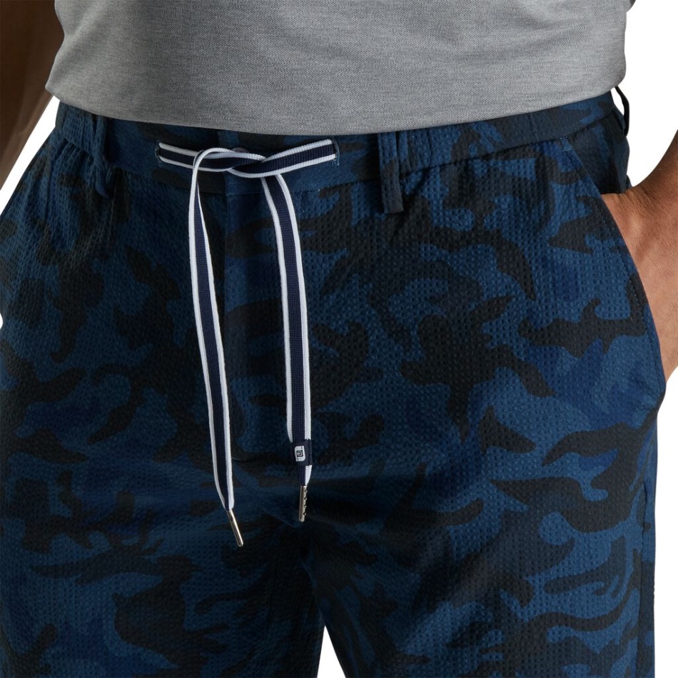 Camuflagem Azul Marinho Seersucker Camp Jogger Footjoy Pt