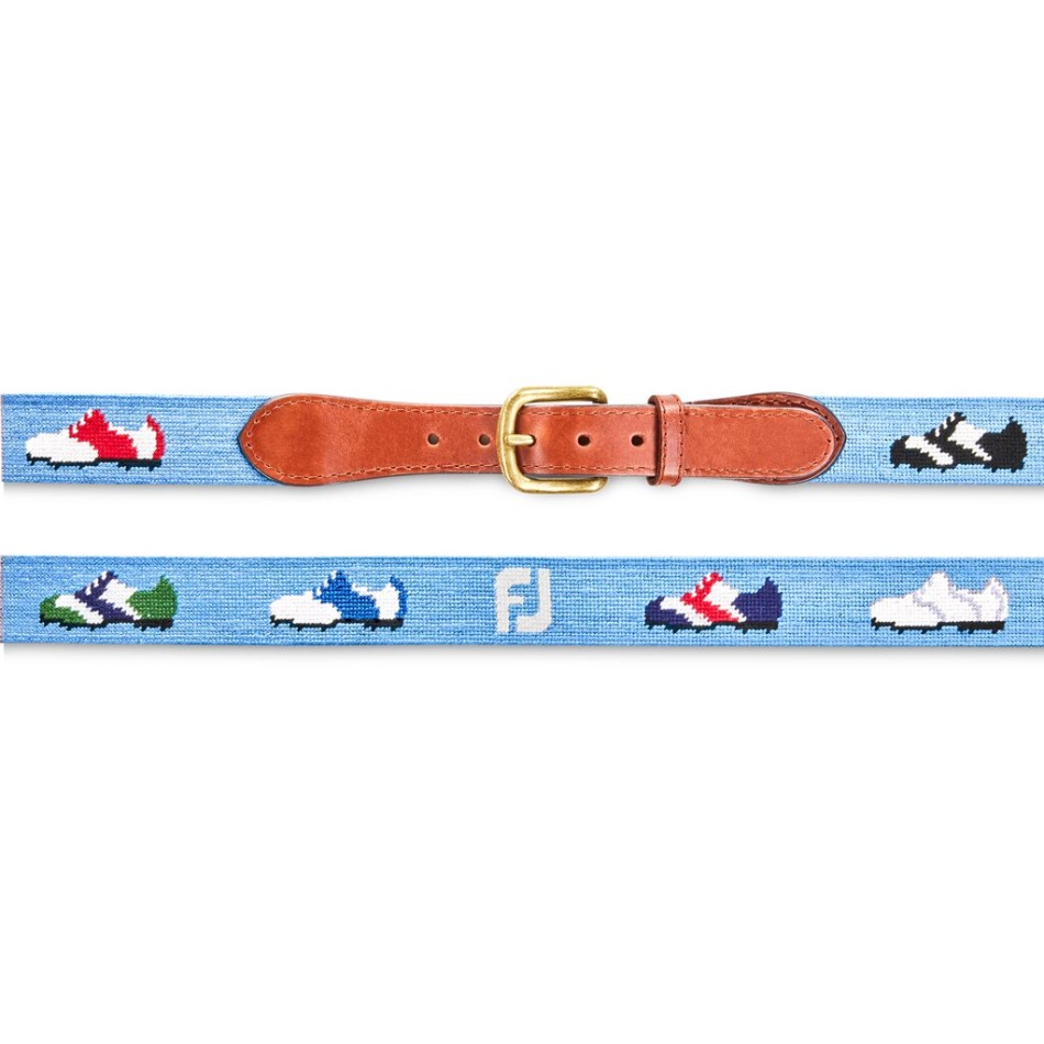 Cinto Footjoy Pt Azul Claro