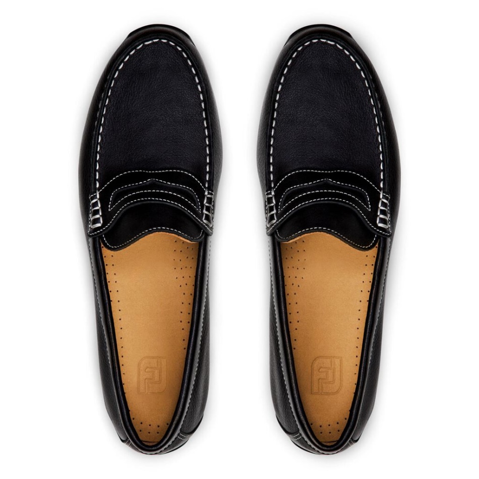 Club Casuals Penny Loafer Footjoy Pt Preto