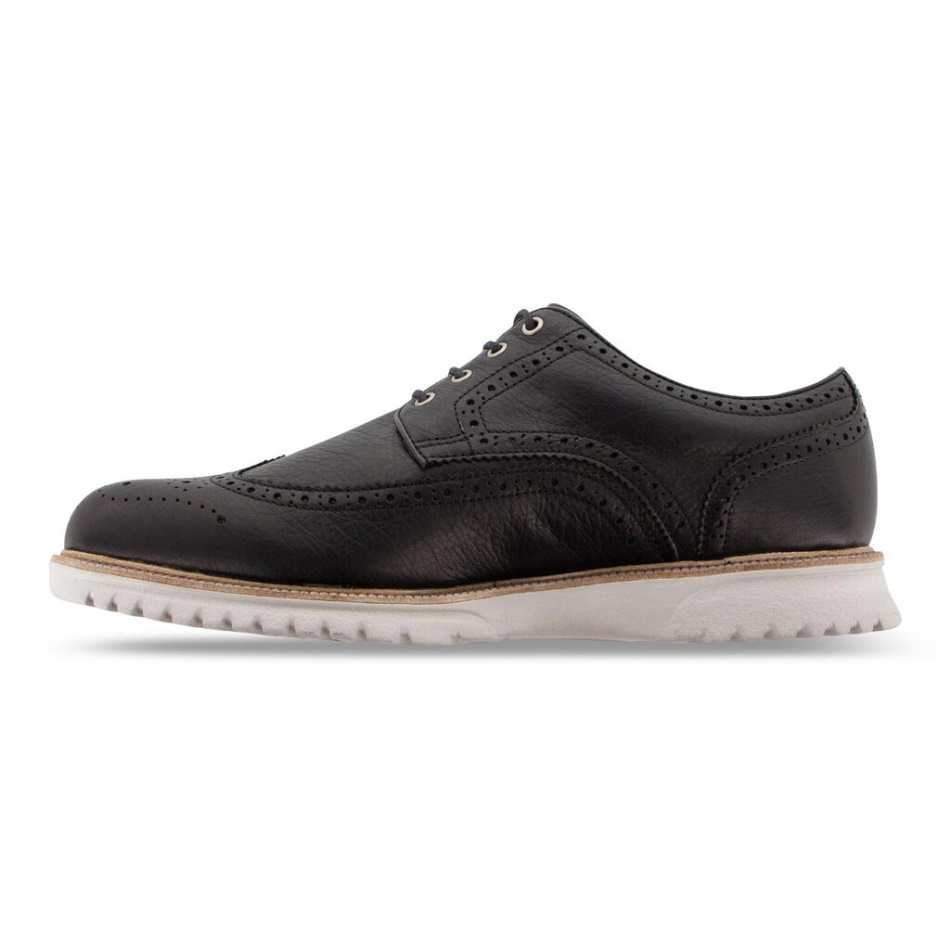 Club Casuals Wing Tip Black Footjoy Pt