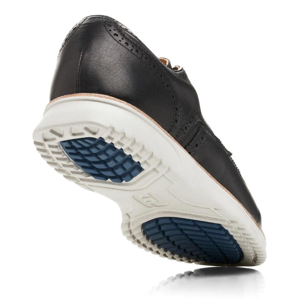Club Casuals Wing Tip Black Footjoy Pt