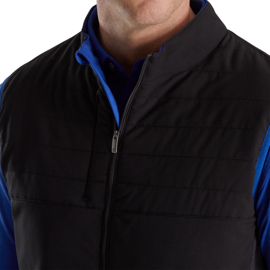 Colete Com Zíper Completo Isolado Black-ocean Footjoy Pt