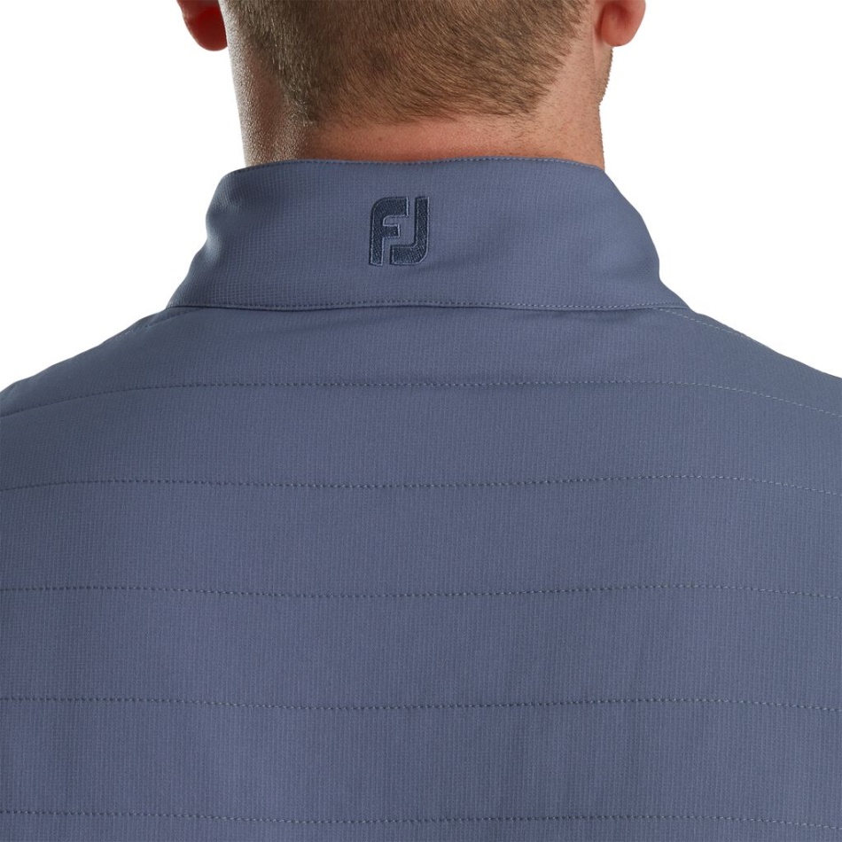 Colete Com Zíper Completo Isolado Footjoy Pt Bluestone-denim