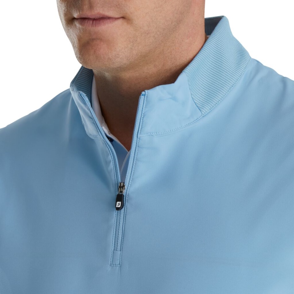 Colete Em Tecido Crepúsculo Azul Footjoy Pt Detalhes Em Malha