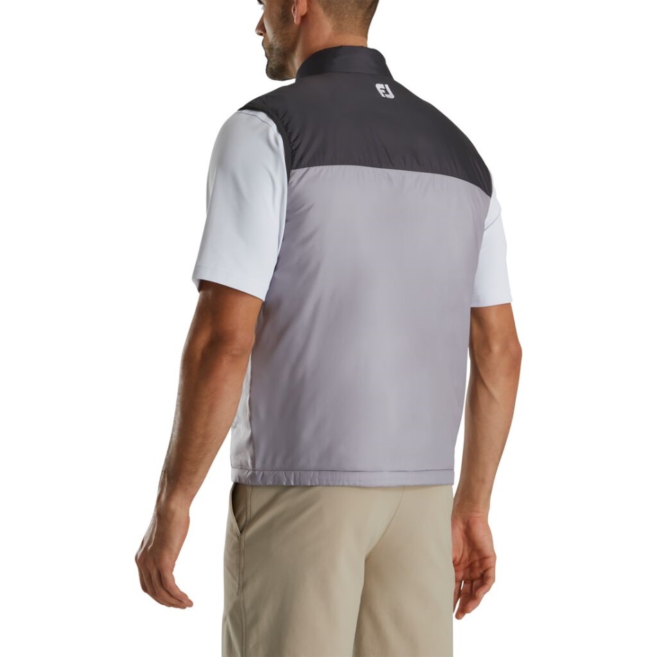 Colete Isolado Com Zíper Completo Cinza-carvão Footjoy Pt