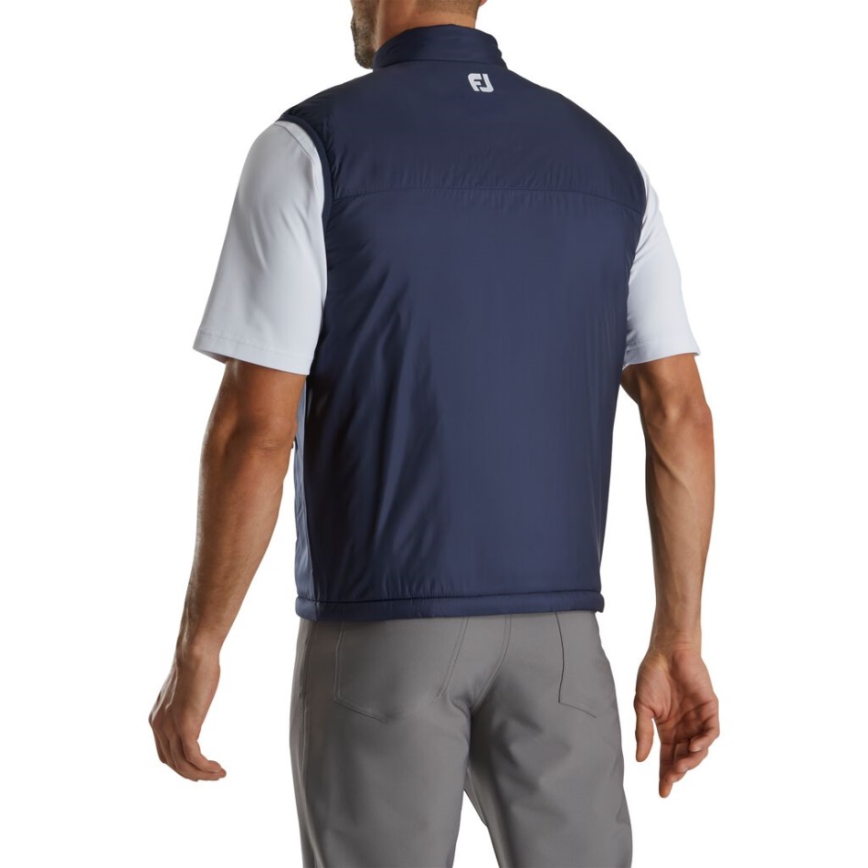 Colete Isolado Com Zíper Completo Footjoy Pt Navy
