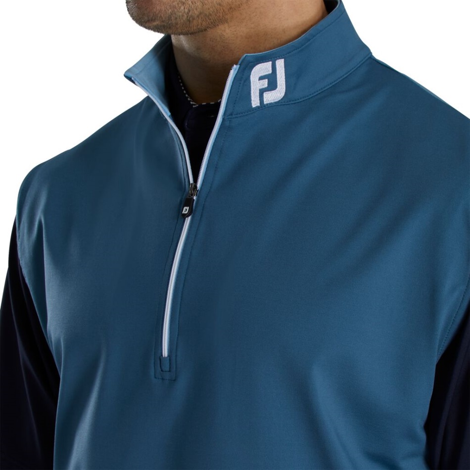 Colete Jérsei Com Meio Zíper - Gola Fj Tour Ink Footjoy Pt