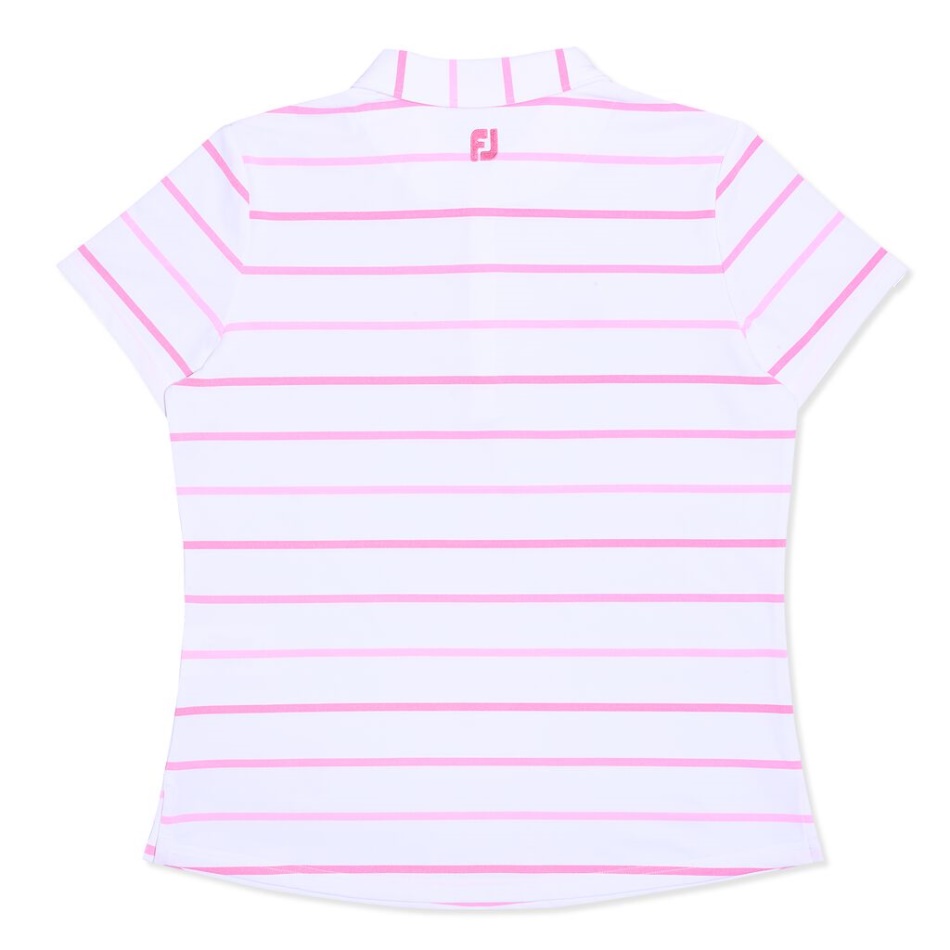 Conscientização Do Câncer De Mama Listra Olho De Pássaro Mulheres Footjoy Pt Branco-rosa