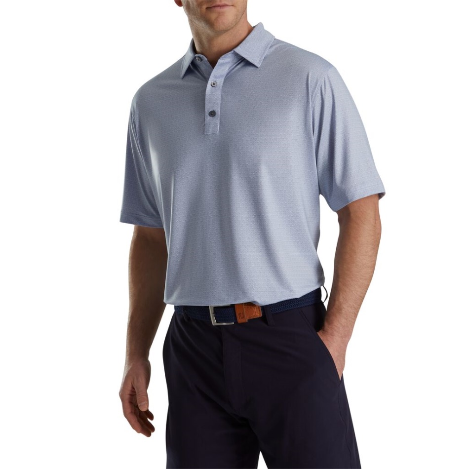 Denim Roxo Empoeirado Footjoy Pt Impressão Em Espiral Lisle Autocolante