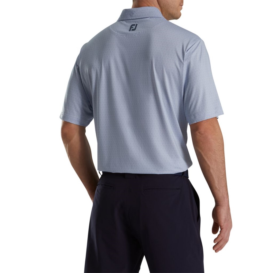 Denim Roxo Empoeirado Footjoy Pt Impressão Em Espiral Lisle Autocolante