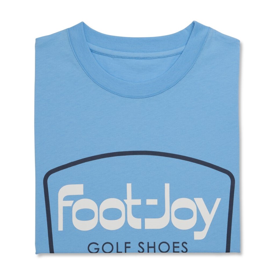 FJ Heritage Graphic T-estilo Da Temporada Anterior Azul Claro Footjoy Pt