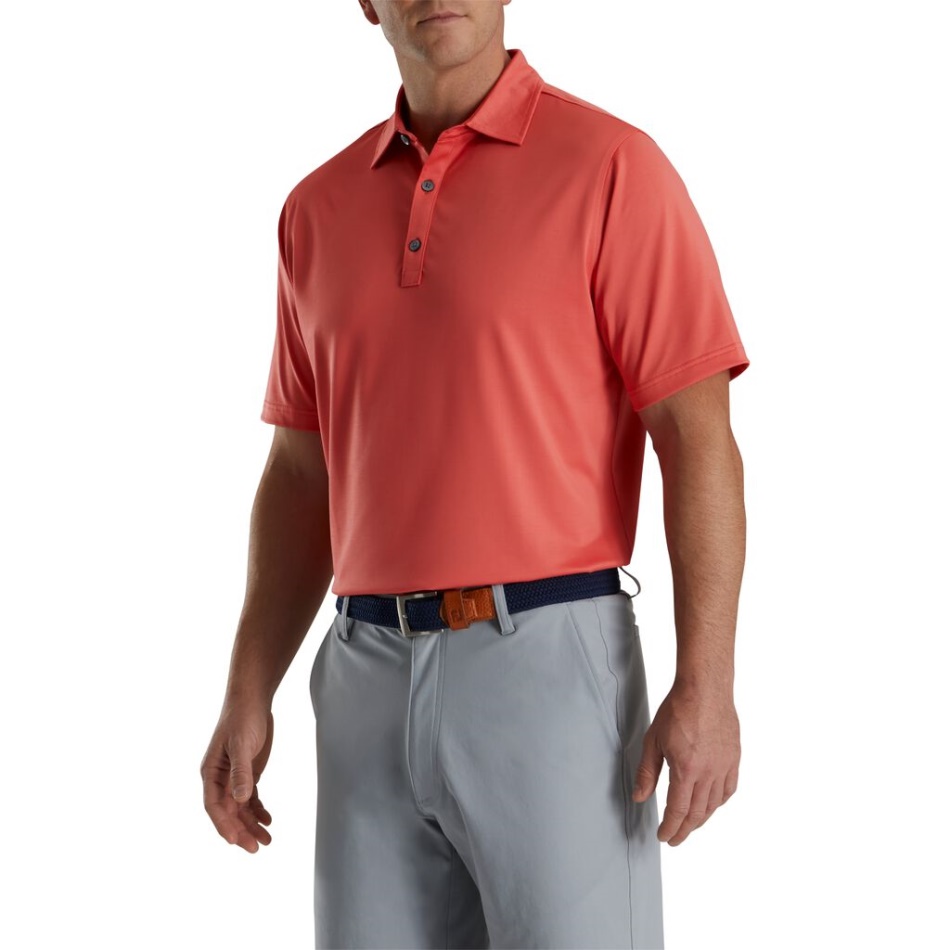Fio Slub Sólido Auto Colarinho Coral Footjoy Pt